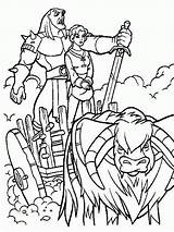Quest Camelot Coloring Pages Excalibur Sword Magic Popular Coloringhome sketch template