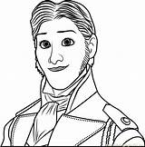 Coloring Hans Frozen Pages Prince Olaf Face Printable Coloringpages101 Color Getdrawings Getcolorings sketch template