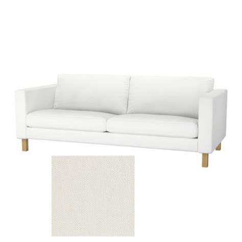 ikea karlstad  seat sofa slipcover cover blekinge white cotton