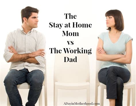 the stay at home mom vs the working dad