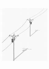 Poles Telephone Coloring Large sketch template
