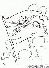 Pirata Bandera Jolly Colorare Roger Colorkid Disegni Malvorlagen Piratenflagge Pavillon Noir Piratas Piraten Piraci Kolorowanki Pirati Coloriages sketch template