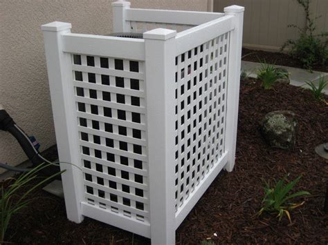 air conditioner cover wood   condenser covers hvac ideas images  andrew