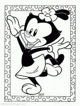 Coloring Animaniacs Pages Dot Cartoon Kids Fun Xcolorings 580px 62k Resolution Info Type  Size Jpeg sketch template