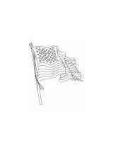 Flag Coloring American Pledge Allegiance National sketch template
