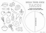 Taco Build Prep Kids Rally Pages Coloring sketch template