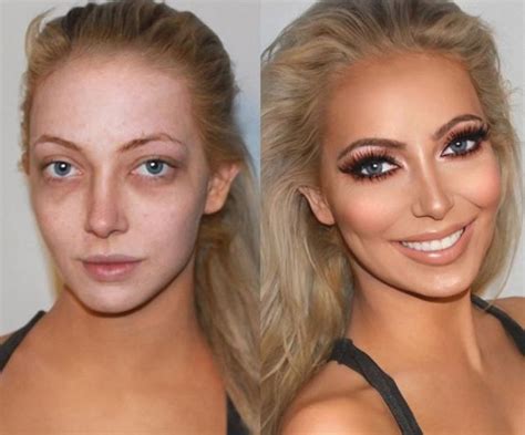 before and after photos showing the transformative power of makeup