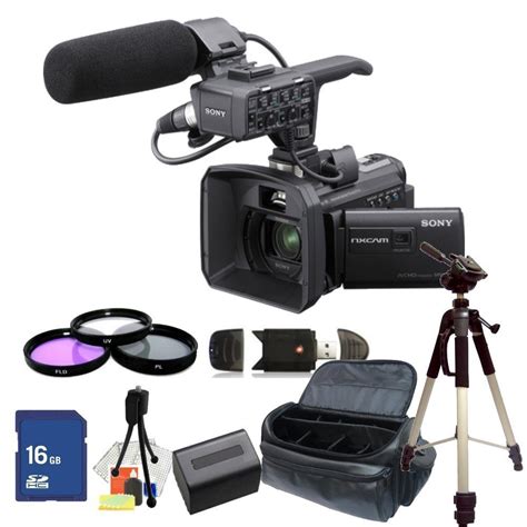sony hxr nx30u palm size nxcam hd camcorder with projector kit