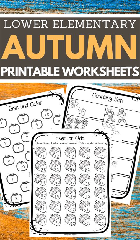 printable autumn fun worksheets  elementary