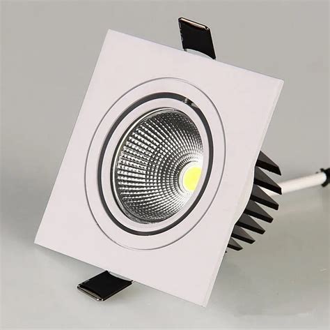square bright recessed led dimmable square downlight     led spot light decoration