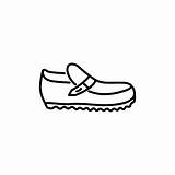 Illustration Moccasins Loafers Mocasines Mocs Atuendo Ilustraciones Footwear Iconos Imágenes sketch template