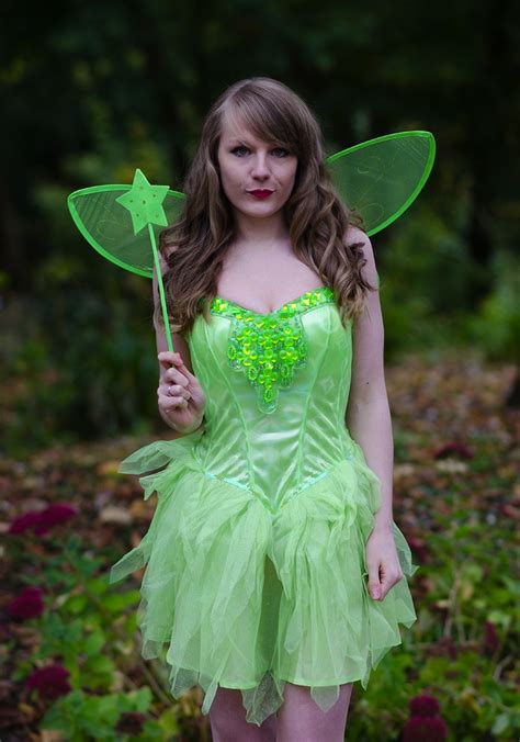 Sexy Adult Tinkerbell Costume Raindrops Of Sapphire