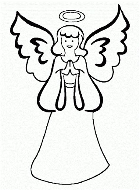 simple angel coloring pages christmas coloring pages  coloring