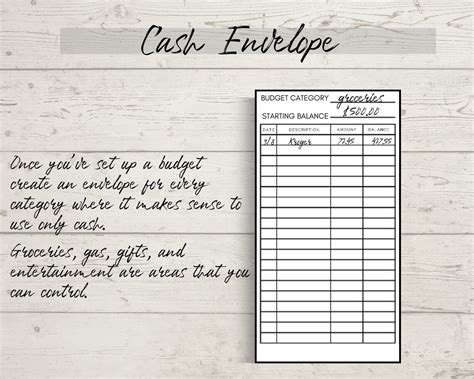 cash envelope printable template printable cash envelope  etsy france