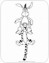 Tigger Eeyore Pooh Winnie Disneyclips Bouncing sketch template