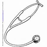 Coloring Doctor Pages Tools Kids Clipart Doctors Stethoscope Color Printable Colouring Family Jobs People Hospital Stetoscope Cliparts Library Template Sketchite sketch template