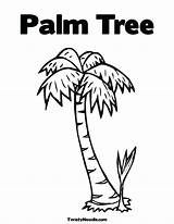 Coloring Tree Palm Pages Leaves Trees Kids Printable Getcolorings Color Print Popular sketch template