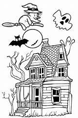 Spooky Print Printcolorcraft Kanak Houses Pewarna Sheet sketch template