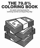 Coloring Bizwomen Equal Pay Book sketch template