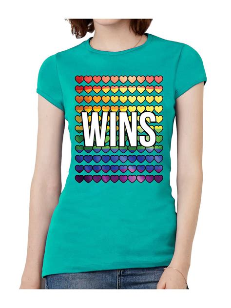 Love Wins Womens Love Wins Banner Short Sleeve T Shirt Various