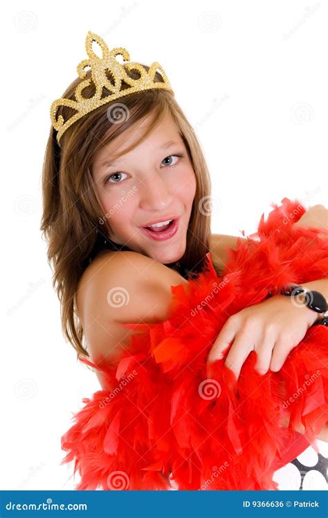 prom queen stock photo image  young woman golden
