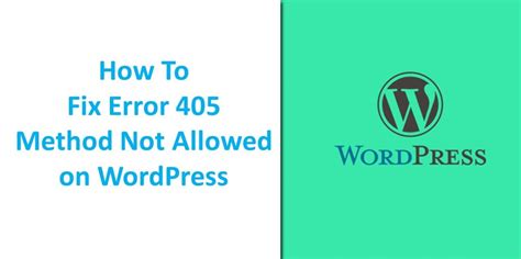 fix error  method  allowed  wordpress droidcops
