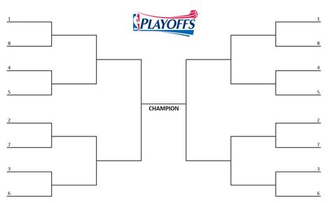 nba playoff bracket printable blank bracket   playoffs