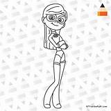 Violet Draw Incredibles Coloring Parr Powers Drawings Herself Line Dash Kids Letsdrawkids Superhuman Superheroes Child She Has sketch template