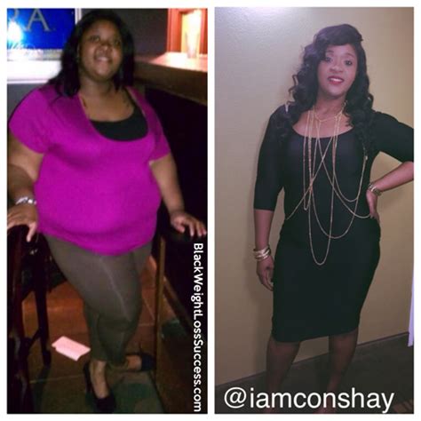 consha lost  pounds black weight loss success