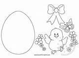 Pulcino Uovo Pasqua Decorazioni Lavoretticreativi sketch template