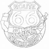 Route 66 Logo Drawing Candy Americana Gas Station Getdrawings Sweet Project Part Bit Give Help Store sketch template