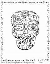 Coloring Dia Muertos Los Pages Printable Comments sketch template