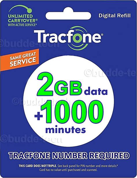 Tracfone Smartphone Plan 2gb Data 1000 Minutes Quick Email Delivery