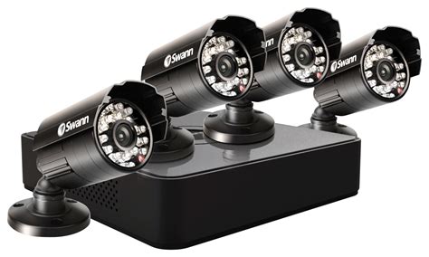 buy swann  channel  camera indooroutdoor dvr surveillance system black swdvk alp
