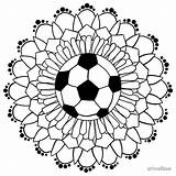 Coloring Pages Mandala Soccer Men Redbubble Clipartmag sketch template
