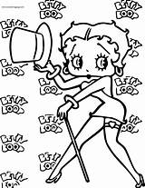 Betty Boop Coloring Wecoloringpage Pages sketch template