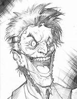 Joker Face Sketch Deviantart Off sketch template