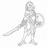 Dragonborn Dnd Oc sketch template