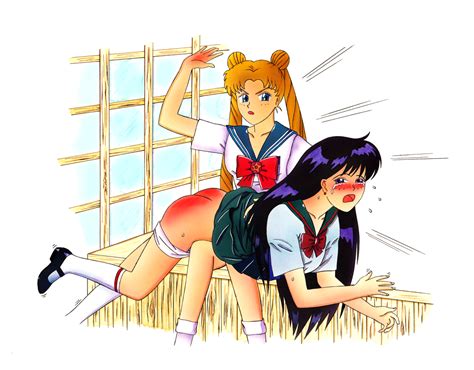 usagi spanking rei color by monello hentai foundry