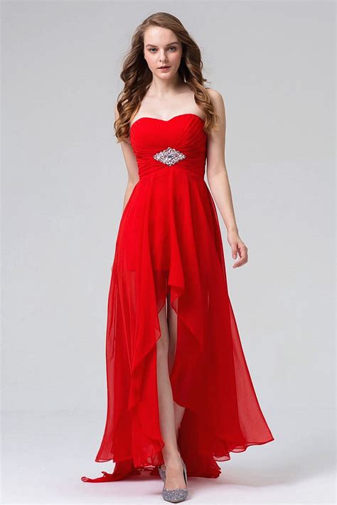 sexy hollywood style red evening dress