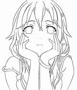 Lineart Inori Yuzuriha Deviantart Anime Line Drawings Manga Sketch Drawing Linearts Cool Sketches Cliparts Clipart Base Dark Library 10x Mine sketch template