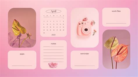 pink watercolor desktop organizer wallpaper desktop wallpaper organizer