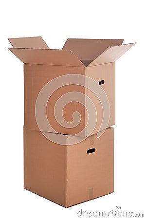 cardboard boxes isolated royalty  stock photo image