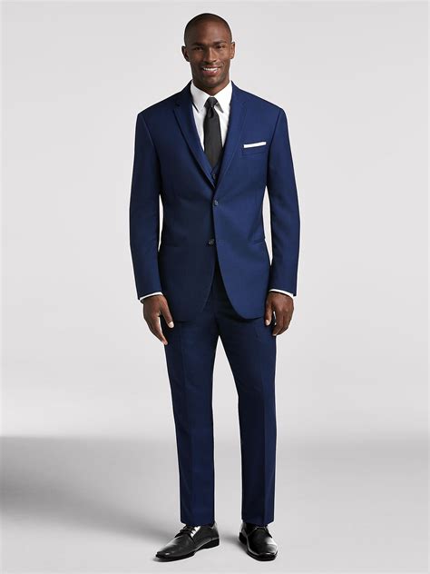 blue wedding suit  calvin klein suit rental mens wearhouse