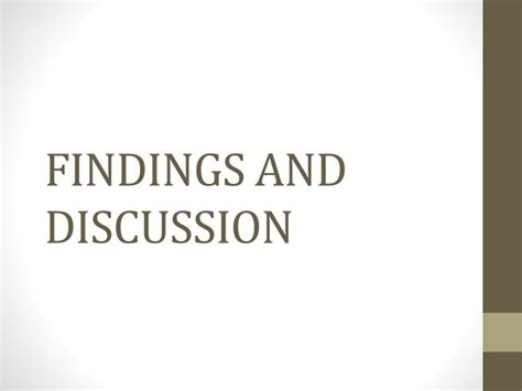 findings  discussion powerpoint