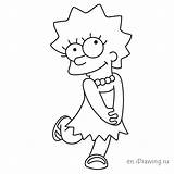 Lisa Simpson Draw Sketch Cute Simpsons Drawing Step Characters Cartoon Getdrawings Paintingvalley Sketches Cartoons sketch template