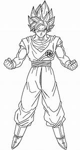 Goku Ssj Saodvd Lineart sketch template