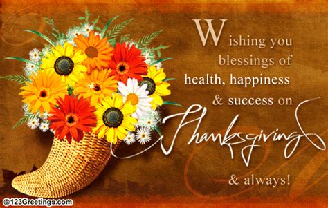 wishing  success  thanksgiving  business  ecards