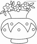 Coloring Vase Guardado sketch template