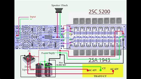 amplifier circuit diagram vasp  watt hifi mono amplifier board
